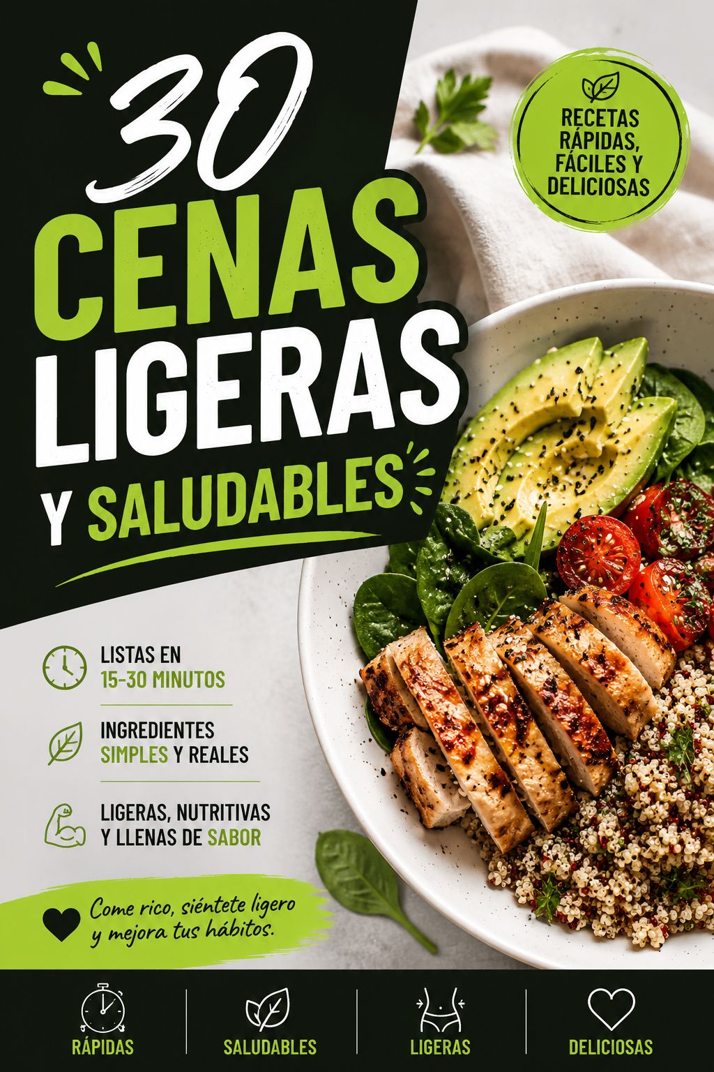 30 Cenas Ligeras y Saludables